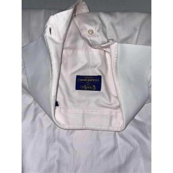 Gitman Bros Shirt Mens 16.5 35 Pink White Collar French Cuffs Cotton USA A1 - Picture 9 of 10